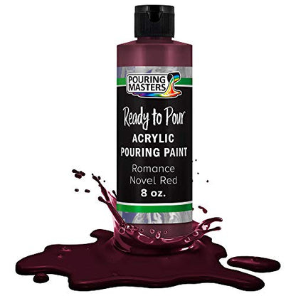 Pouring Masters Romance Novel Red Ready to Pour Acrylic Pouring Paint (8 Fl Oz)