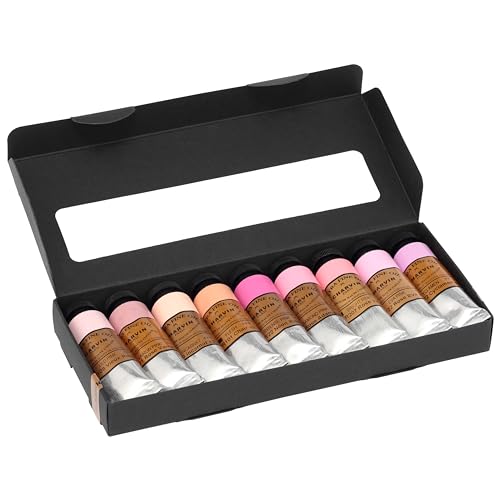 Extra Fine Professional Artist Oil Paint Set of 9 Shades of Pink (6.12 Fl Oz)