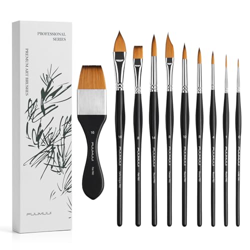 Watercolor Paint Brushes (10 Count)