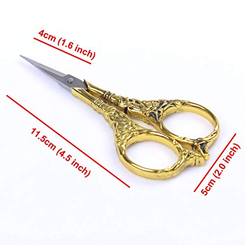 Vintage European Style Scissors Stainless Steel for Cross Stitch