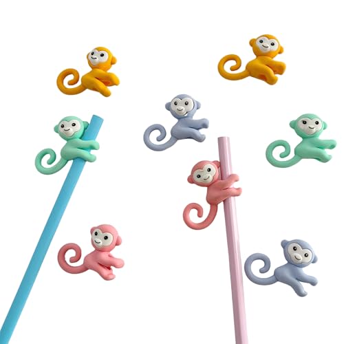 50PCS Cute Fun Monkey Top Erasers for Kids Bulk (50 Count)