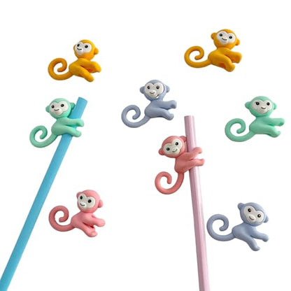 50PCS Cute Fun Monkey Top Erasers for Kids Bulk (50 Count)