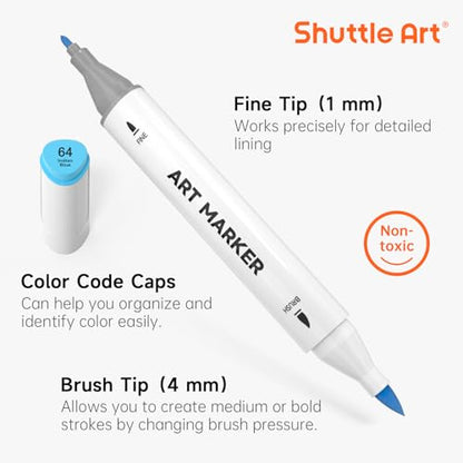 Brush Tip Alcohol Markers (88.99 Count)