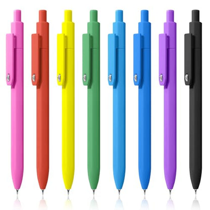 Pens 8 Pack Black Ink Gel Pens Ballpoint Smooth Writing Pens for Journaling