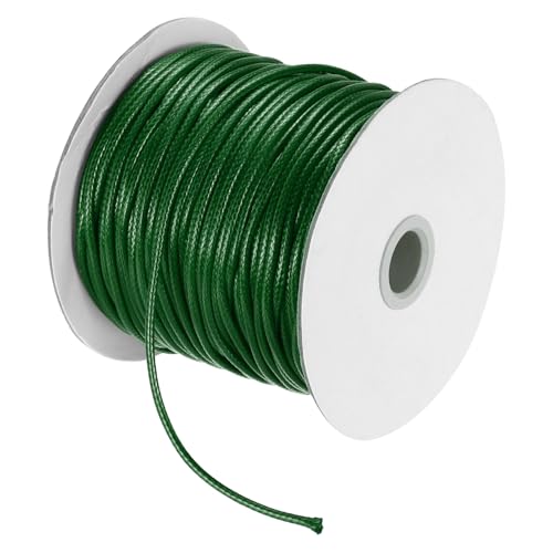 Waxed Cord 2.5mm Waxed Polyester Cord 87 Yard Wax String for Bracelet Making