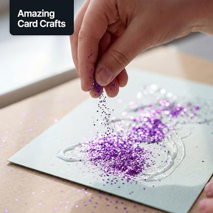 Craft Glitter Shaker Purple 110g Fine (3.8 Ounce)