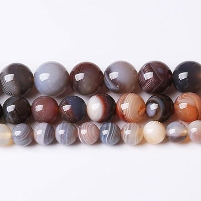 32PCS 12MM Red Coffee Agate