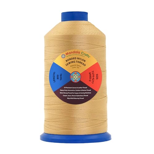 Size 277 840D T270 Tan Bonded Nylon Thread (3750 Foot )