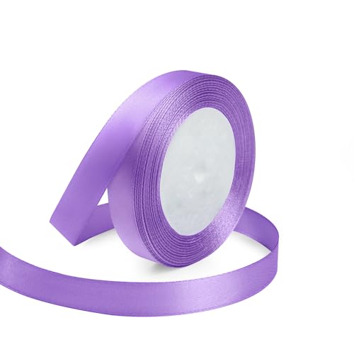 5 8" x 25 Yards Lavender Satin Ribbon Crafts Gift Wrapping