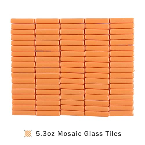 Orange Mosaic Tiles for Crafts Bulk (5.29 Ounce)