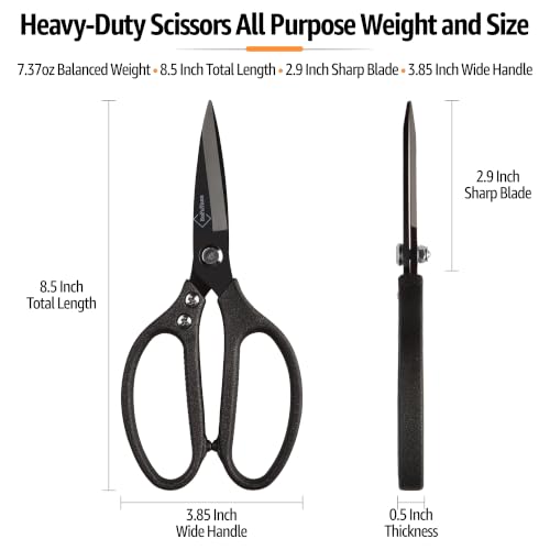 Heavy Duty Scissors for Cutting Carpet Cardboard Leather Fabric
