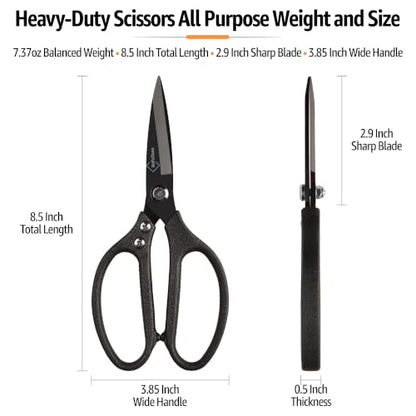 Heavy Duty Scissors for Cutting Carpet Cardboard Leather Fabric