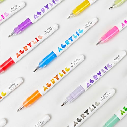 Acrylic Gel Pens (12 Count)