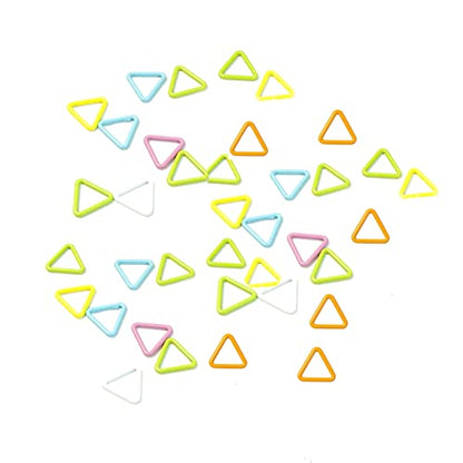 30PCS Mini Metal Stitch Markers Triangle (30 Count)