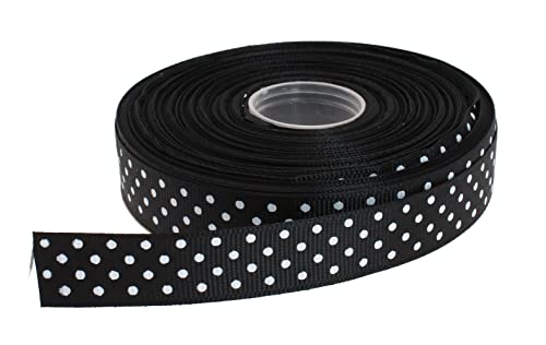 Polka Dot Grosgrain Ribbon 25 Yard Each Roll 100% Polyester