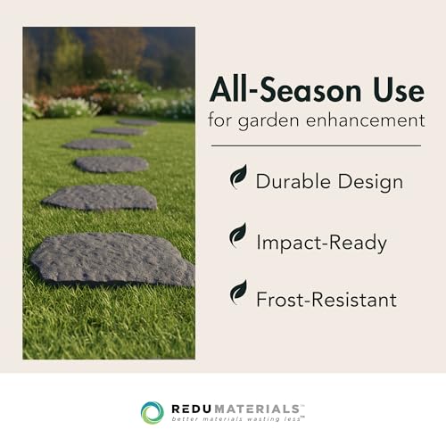 TierraVerde Natural Rock Rubber Stepping Stones (4 Count)