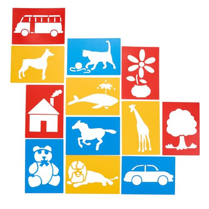 Large Washable Plastic Everyday Objects Stencils
