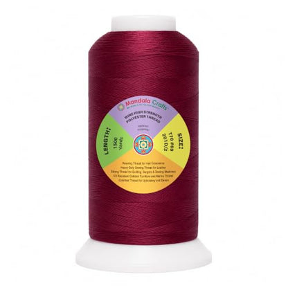 Wine Tex 70 Polyester Heavy Duty Thread for Upholstery
