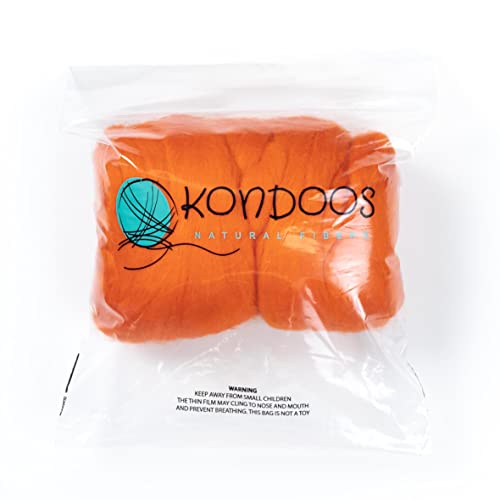 Colored Natural Wool roving (8 Ounce)