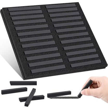 24 Pcs Soft Pastel Drawing Chalk Set Square Sketch Chalk Non (24 Count)