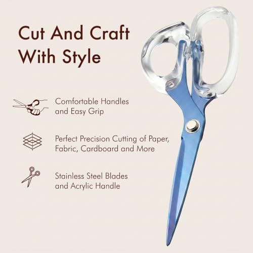 9” Stainless Steel Acrylic Scissors