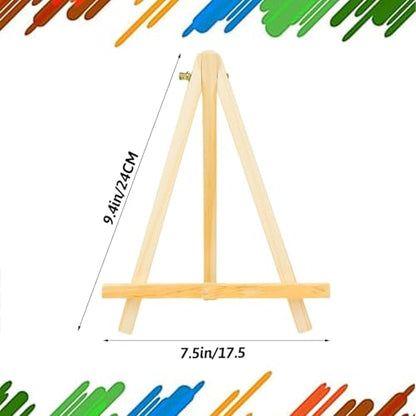 4Pack 9 Inch Pine Wood Easels (4 Count)