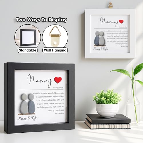Personalized Grandma Pebble Art Frame