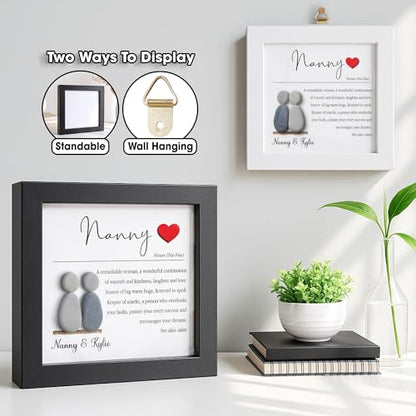 Personalized Grandma Pebble Art Frame