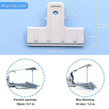 White Bull Clips Thickened (10 Count)