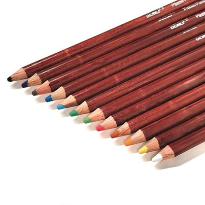 12 Non toxic Professional Soft Pastel Pencils Drawing Sketches Colored Pencils For Drawing School Lapices De Colores Stationery (12 Count)
