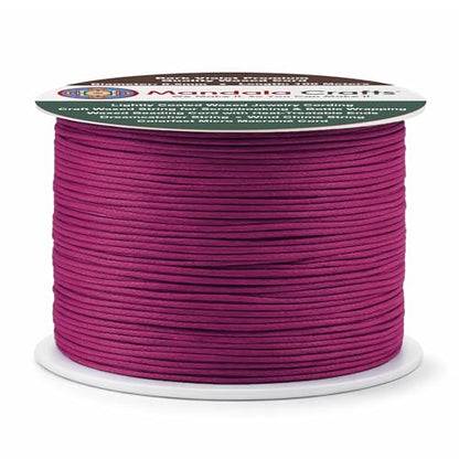 0.5mm Dark Violet Waxed Cord (327 Foot)