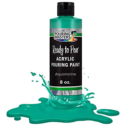 Aquamarine Acrylic Ready to Pour Pouring Paint (8 Fl Oz)