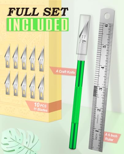 Craft Knife with 10 Extra #11 Blades