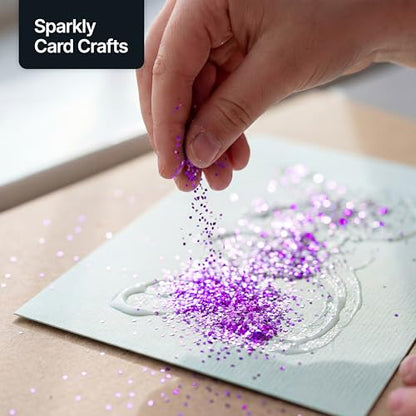 Craft Glitter Fluorescent Purple 100g Extra Chunky Glitter (3.5 Ounce)