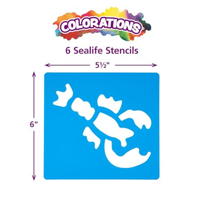 Sea Life Washable Plastic Stencils