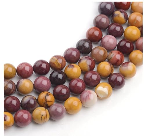 35pcs Adabele Natural Mookaite Jasper Gemstone 10mm Round Beads (36 Count)