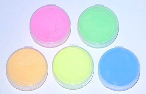 Fluorescent 5 Color Pack Glow in The Dark Pigment Powder (2.11 Ounce)