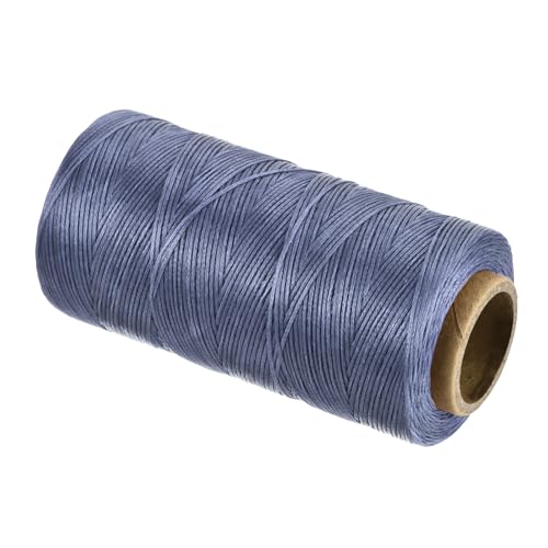 Waxed Thread 197 Yard 1mm 210D Flat Wax Thread Polyester Waxed String for Leather Sewing Hand Weaving Book Binding Home Decoration