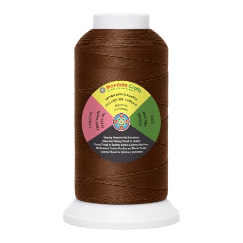 Brown Tex 90 Polyester Heavy Duty Thread for Upholstery