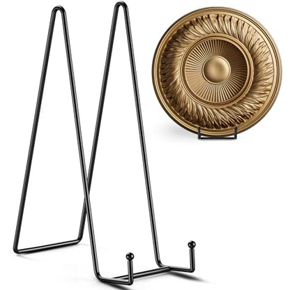 12 Inch Plate Stands for Large Heavy Duty Display (2 Count)