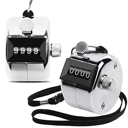 2 Pack Metal Hand Counter Four