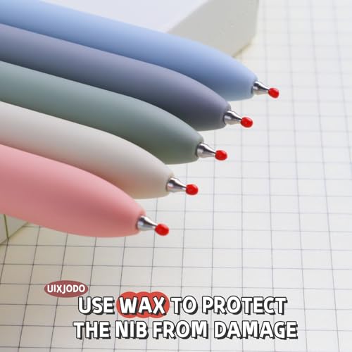 Gel Pens 10Pcs 0.5mm Black Ink Pens Fine Point Smooth Writing Pens (10 Count)