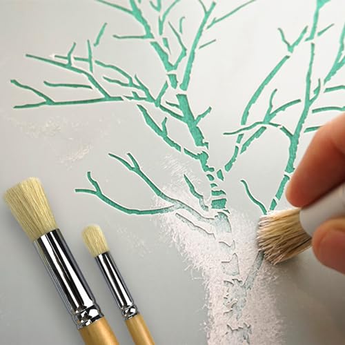 Stencil Brush Set (6 Count)