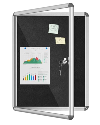26"x20" Enclosed Bulletin Board