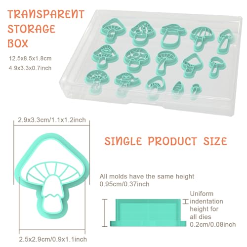 Mushroom Clay Cutters