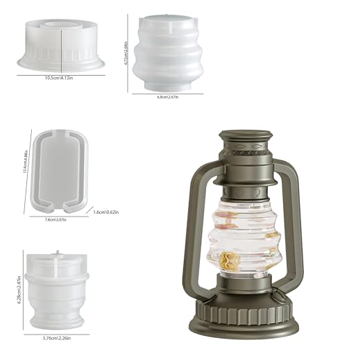 5 Pack Light Bubble Ball Resin Cylinder Candle & Resin Mold (5 Count)