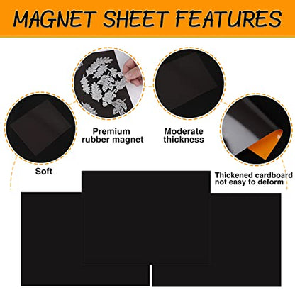 40 Pack Stamp and Die Storage Bag with Magnetic Sheets (40 Count)