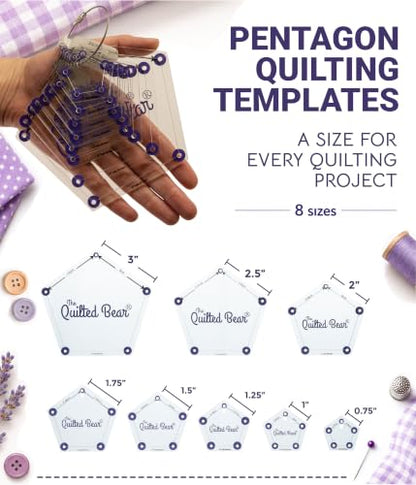 Pentagon Quilting Templates