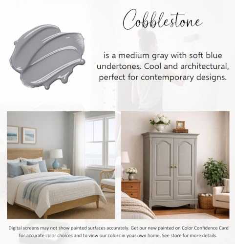 ALL-IN-ONE Paint by Heirloom Traditions, Cobblestone, Quart (32 Fl Oz)