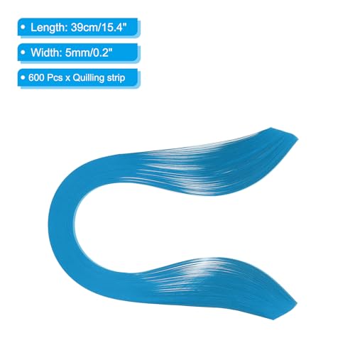 Quilling Strips Paper 600pcs 5mm 39cm Origami Paper Quilling Kits for Art DIY Hand Craft Christmas